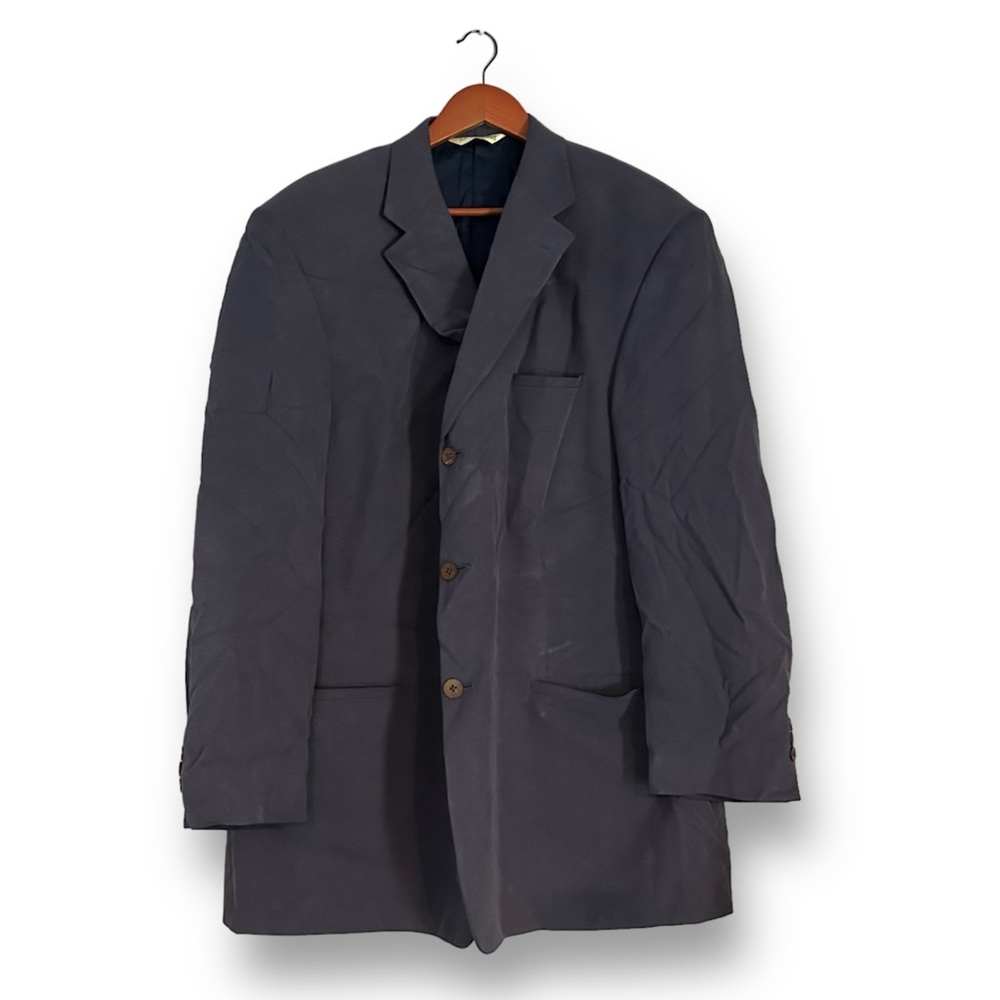 [Joseph & Feiss] Blue Silk Suit Jacket